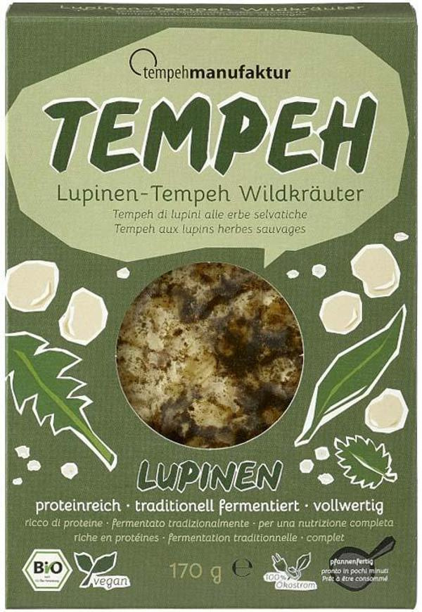 Produktfoto zu Lupinen-Tempeh Wildkräuter