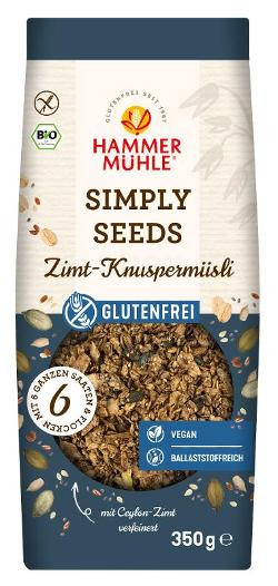 Produktfoto zu Simply Seeds Zimt Knuspermüsli