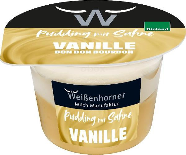 Produktfoto zu Vanille-Pudding mit Sahne