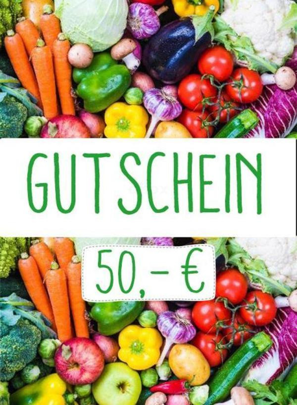 Produktfoto zu Gutschein 50,- €