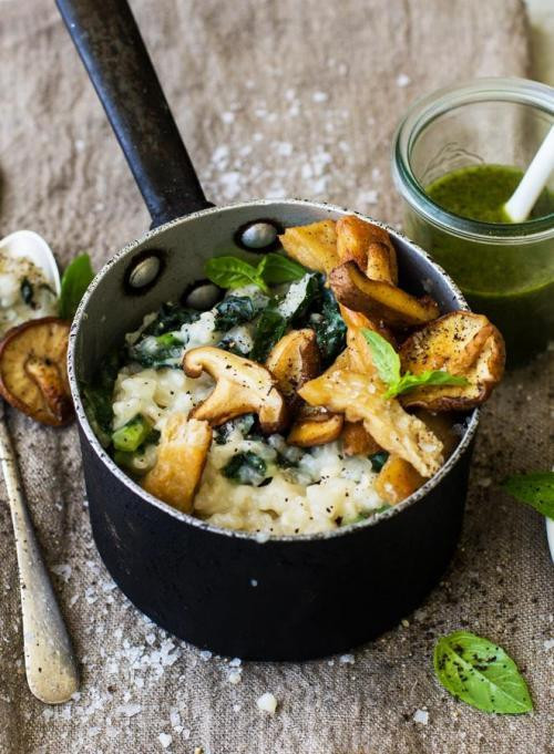 Pilzrisotto mit Parmesan