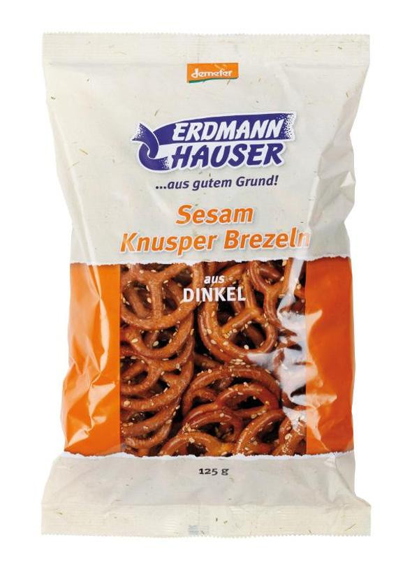 Produktfoto zu Dinkel-Knusperbrezel mit Sesam