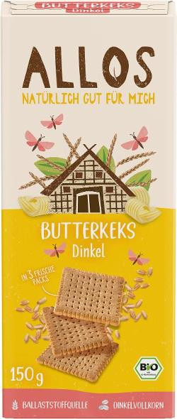 Produktfoto zu Dinkel-Butterkeks