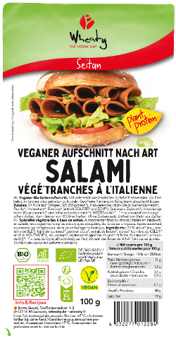 Produktfoto zu Veganer Aufschnitt Salami Art