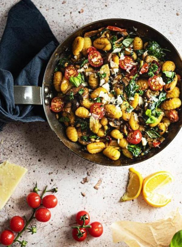 Produktfoto zu Bunte Gnocchi-Pfanne