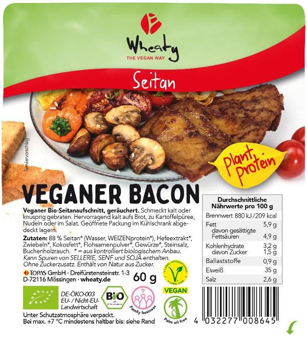 Produktfoto zu Wheaty Veganer Bacon