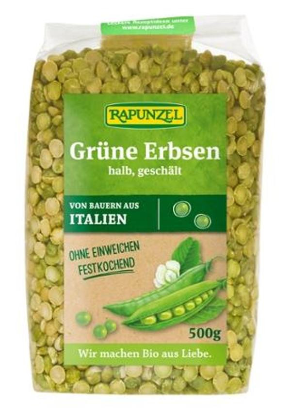 Produktfoto zu Grüne Erbsen, halb, geschält